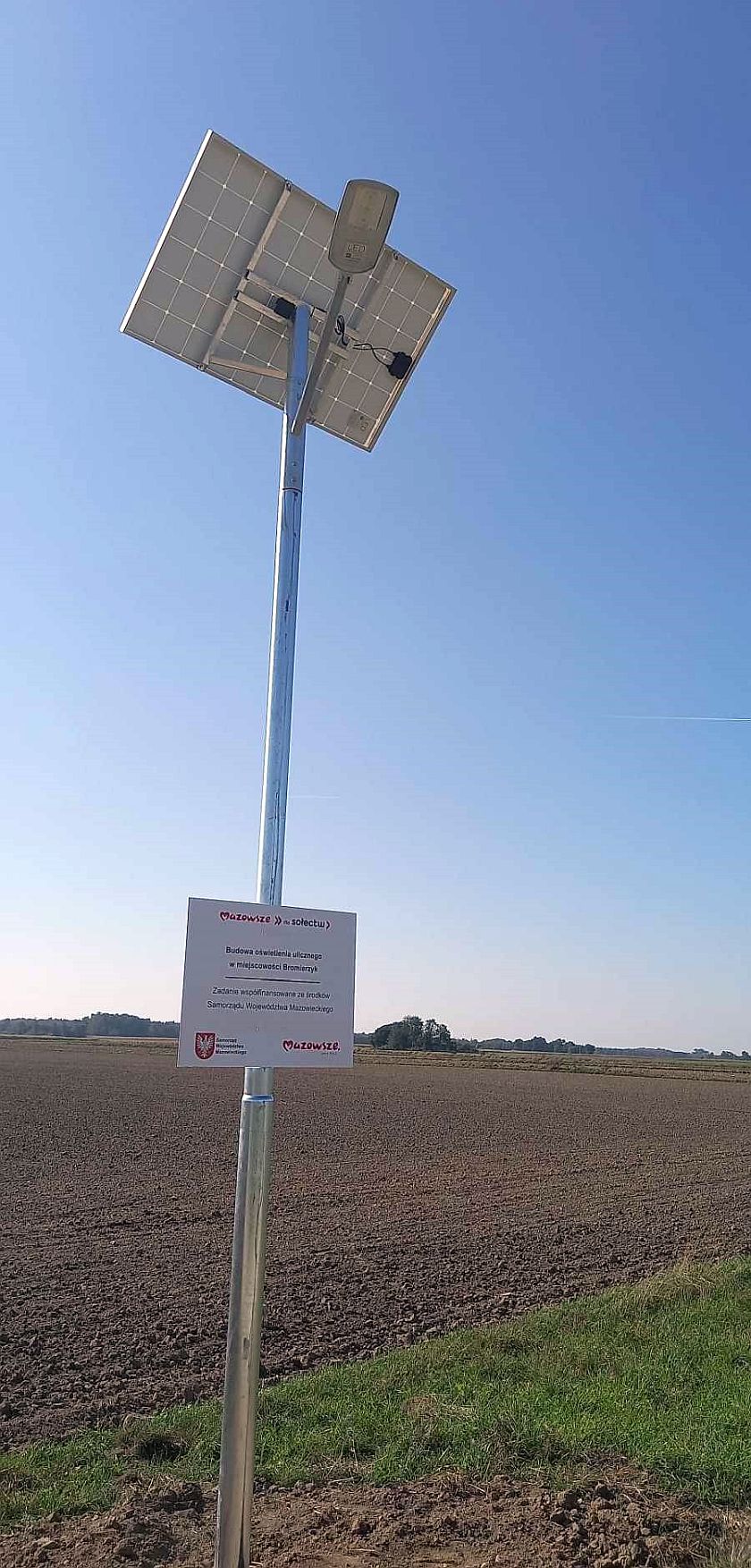 Latarnie solarne w Gminie Staroźreby