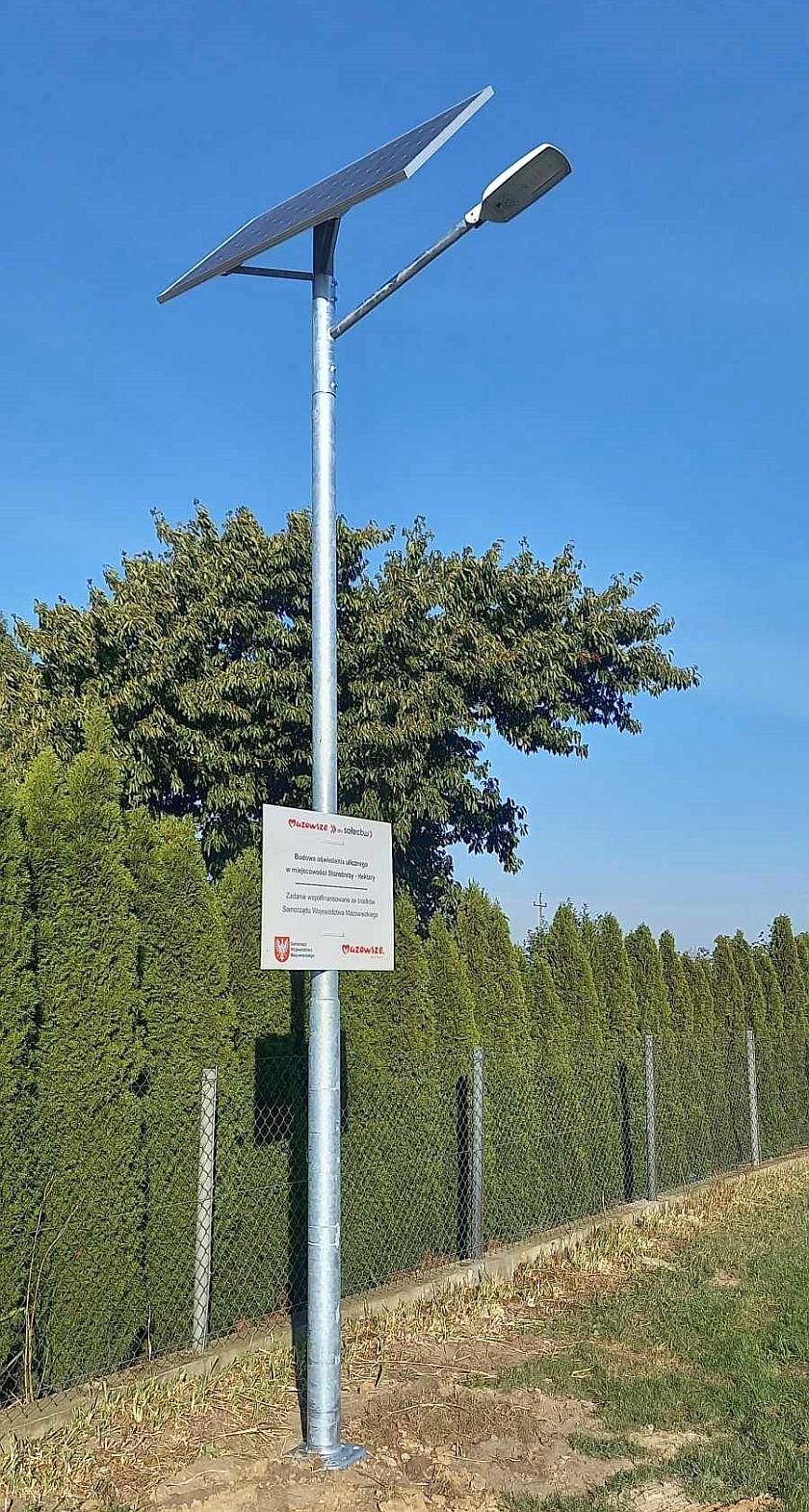 Latarnie solarne w Gminie Staroźreby