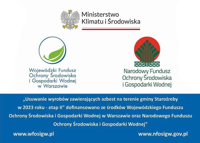 Usuwanie azbestu z terenu Gminy Staroźreby