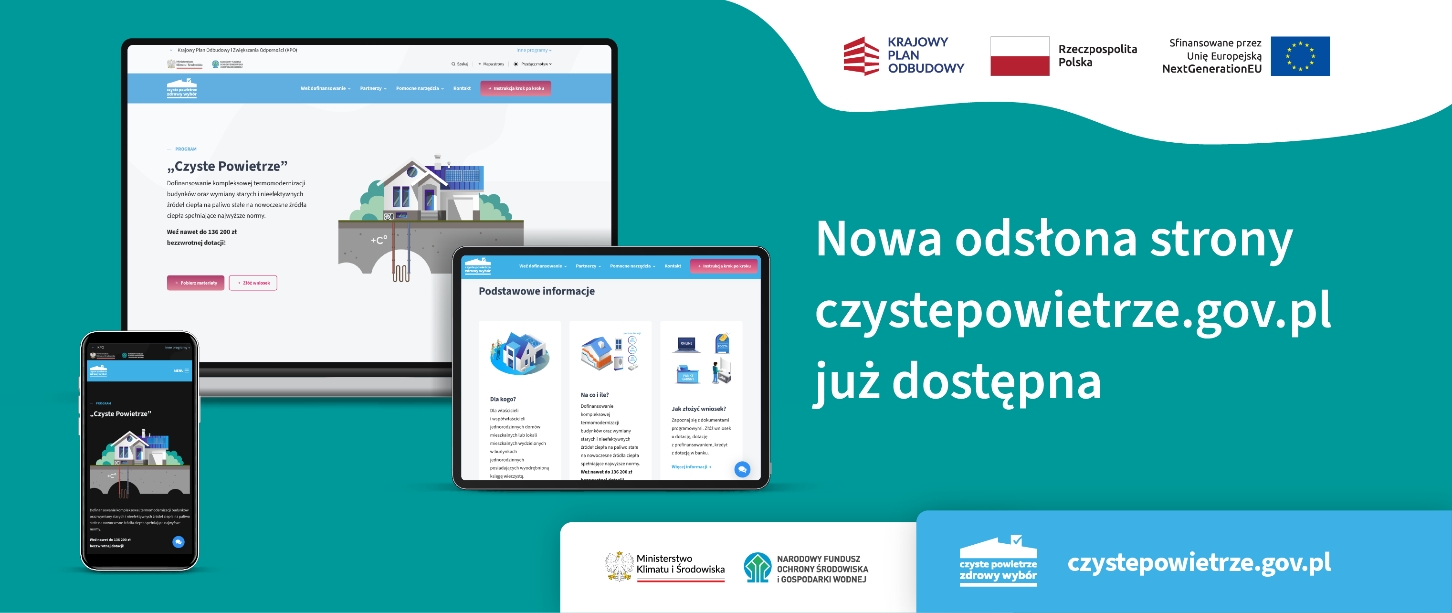 Nowa odsłona strony czystepowietrze.gov.pl już dostępna