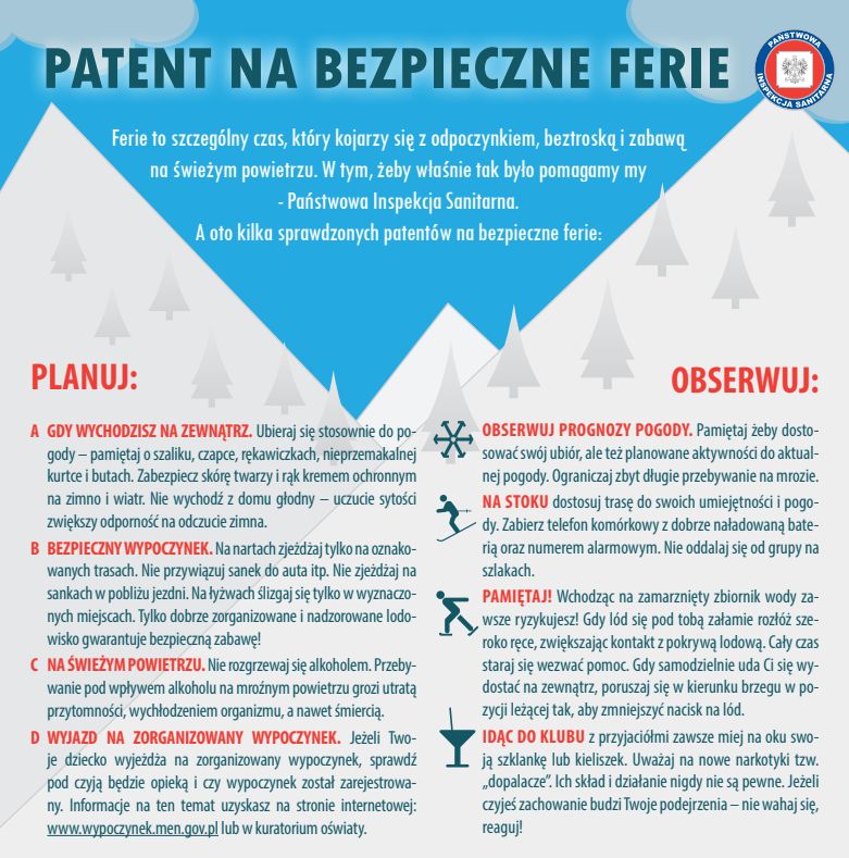 Patent na bezpieczne ferie