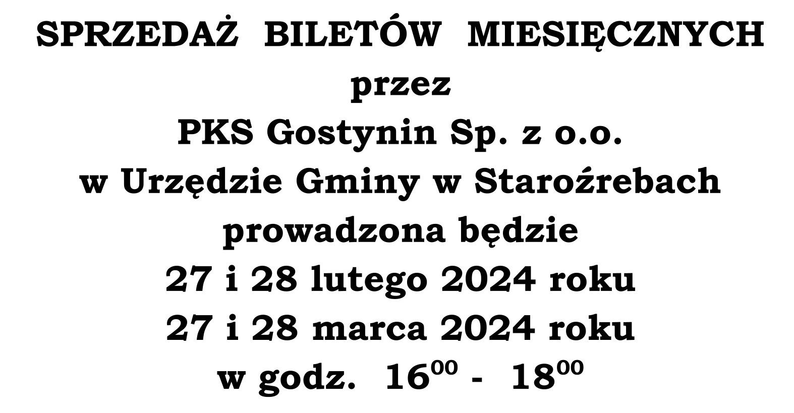 Sprzedaż biletów autobusowych