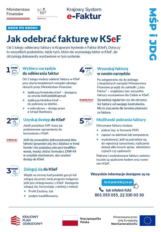 Jak odebrać fakturę KSeF